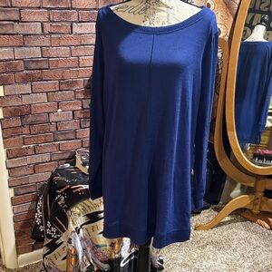 Blue Long Sleeve Sweater